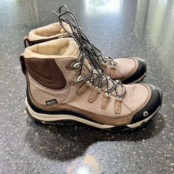 Oboz Juniper Mid BDry Women’s Waterproof Hiking boots. Tan. Size 7. - Picture 6 of 11